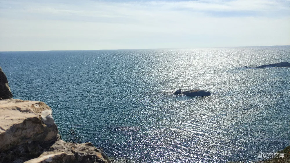 高清摄影 海景 自然风光 海岸线 宁静 阳光 阳光下的海景