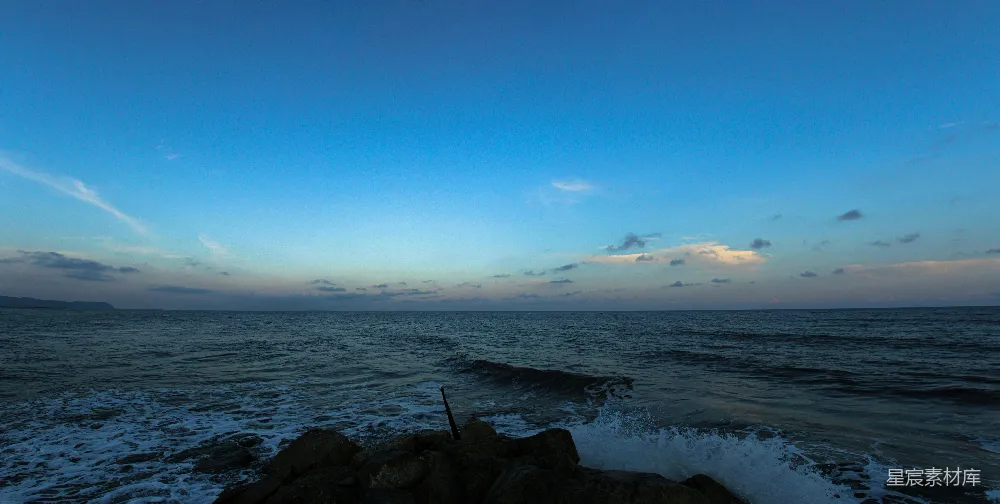 高清摄影 海边 黄昏 自然风光 宁静 风景 海边的黄昏