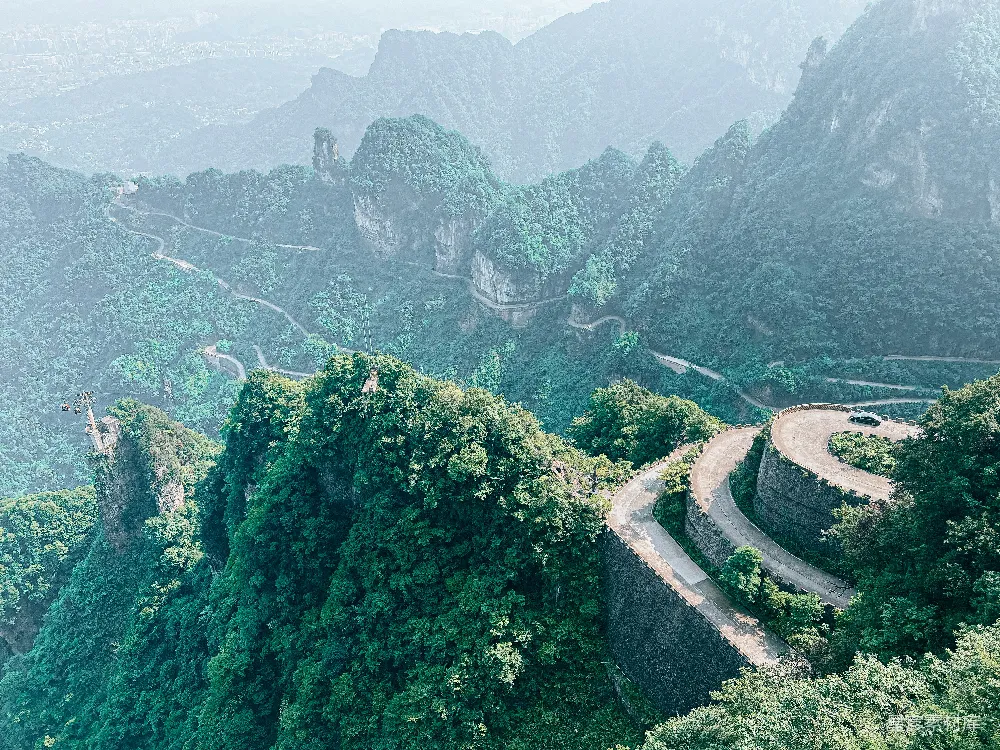 高清摄影 张家界 天门山 自然风光 旅行目的地 户外探险 张家界天门山全景