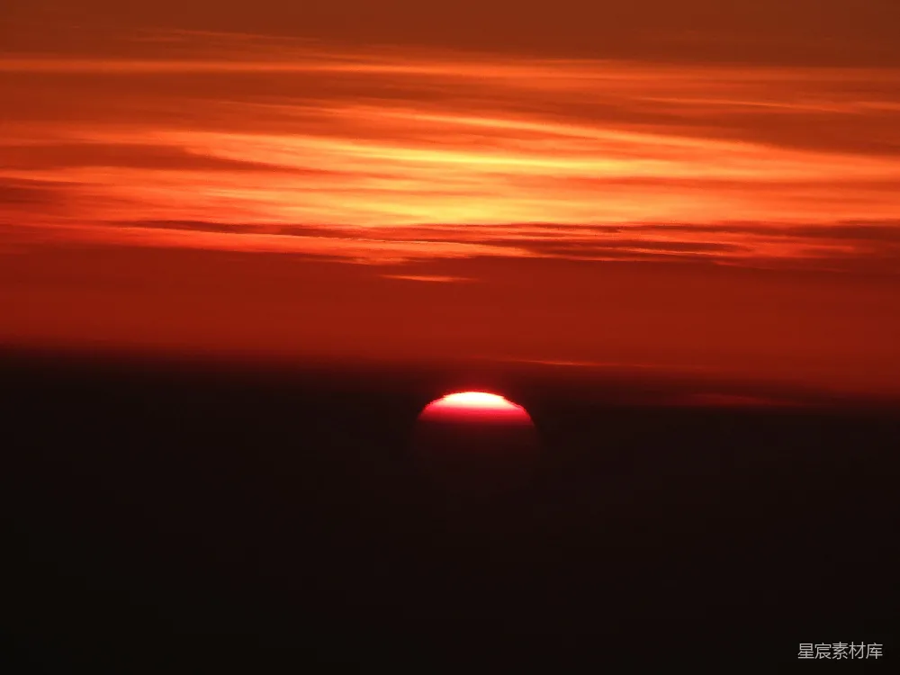 高清摄影 夕阳 天空 自然 宁静 美丽 日落时分的天空