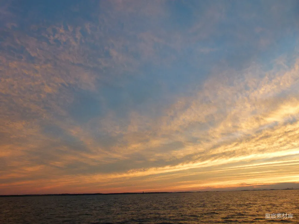 高清摄影 夕阳 海景 宁静 自然 日落 夕阳下的宁静海景