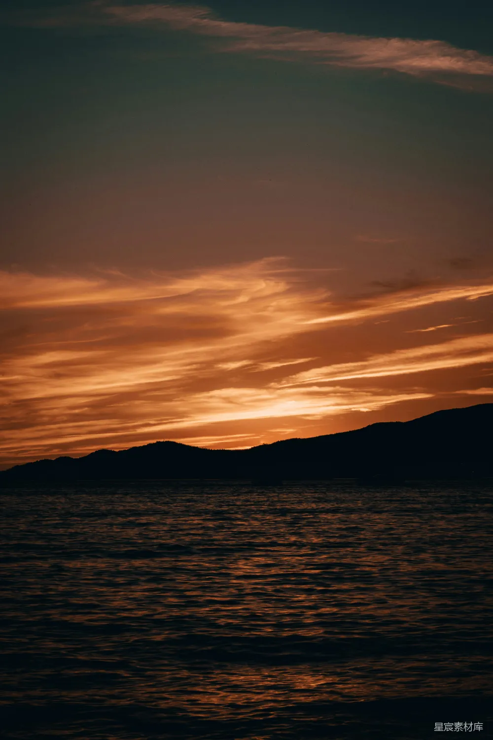 高清摄影 日落 海景 宁静 自然 风景 日落海景