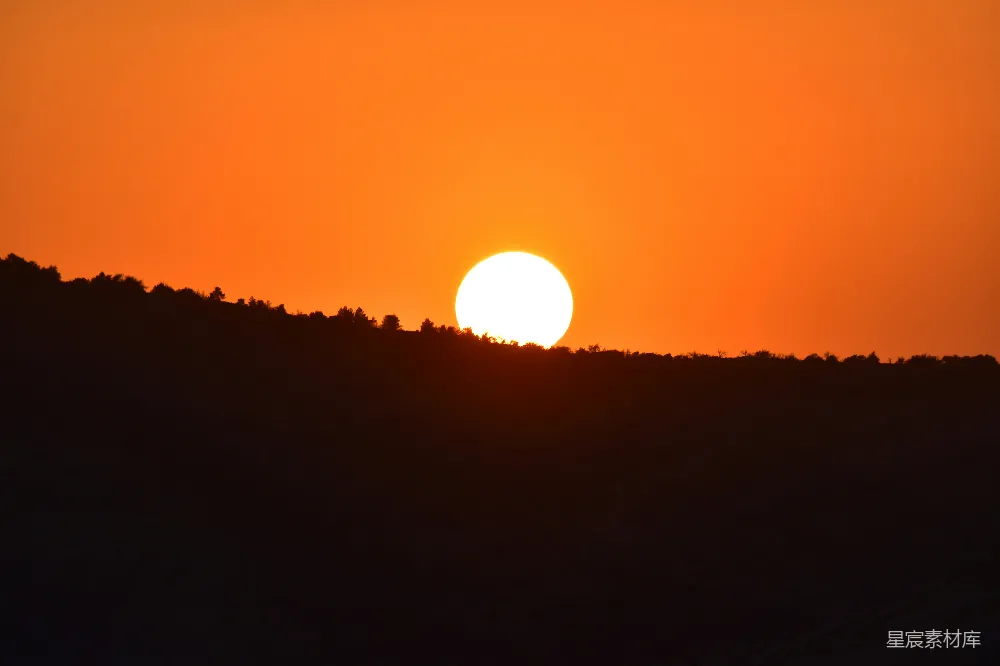 高清摄影 日落 自然风光 宁静 橙色 户外 夕阳下的宁静