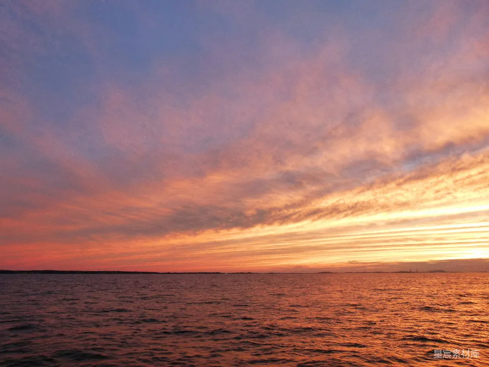 高清摄影 海景 夕阳 宁静 自然 旅行 夕阳下的宁静海景