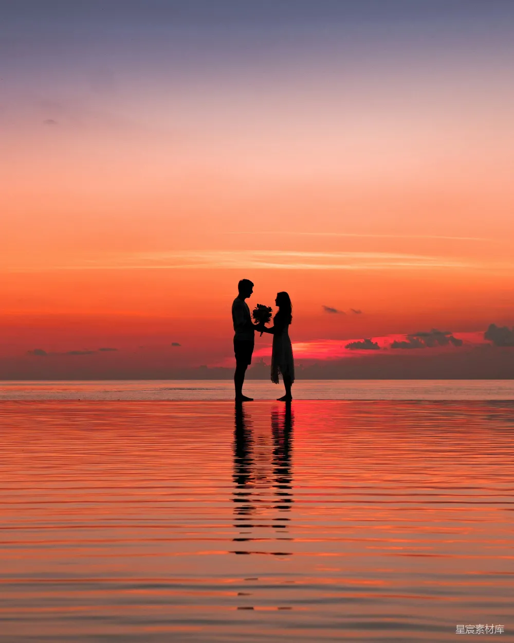 高清摄影 爱情 夕阳 情侣 剪影 浪漫 夕阳下的浪漫剪影