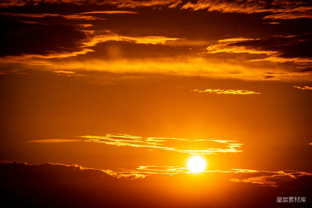 高清摄影 日落 天空 自然风光 宁静 美丽 夕阳余晖