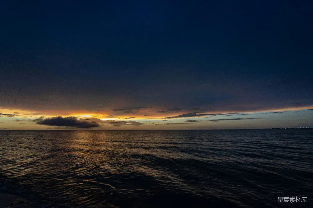 高清摄影 日落 大海 宁静 自然风光 放松 日落海景