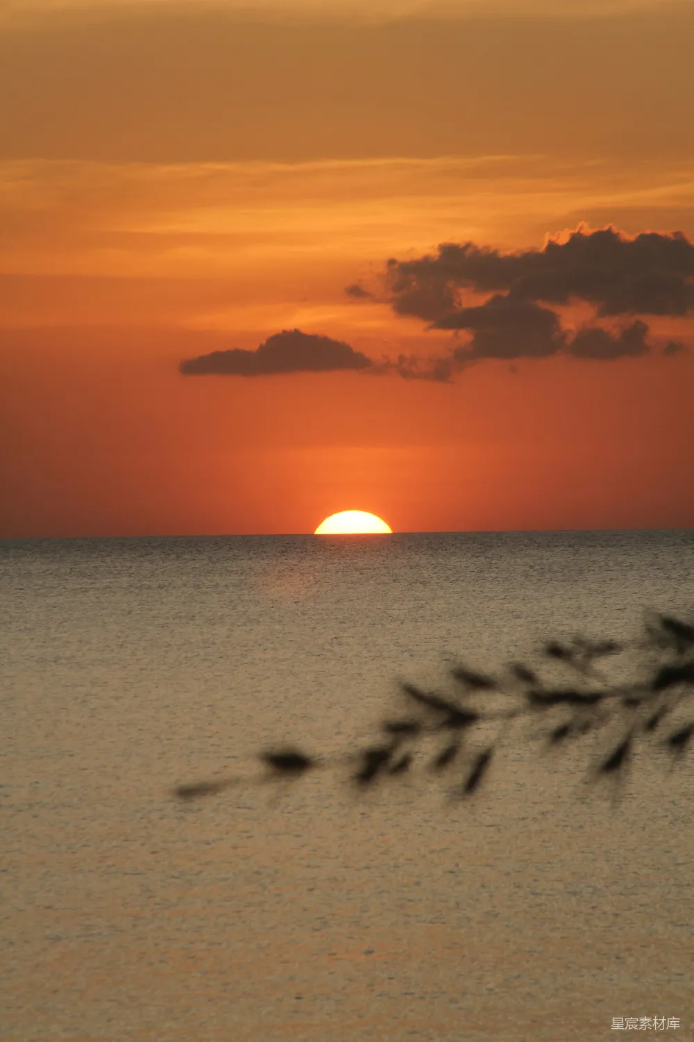 高清摄影 日落 海洋 自然 宁静 风景 夕阳海景