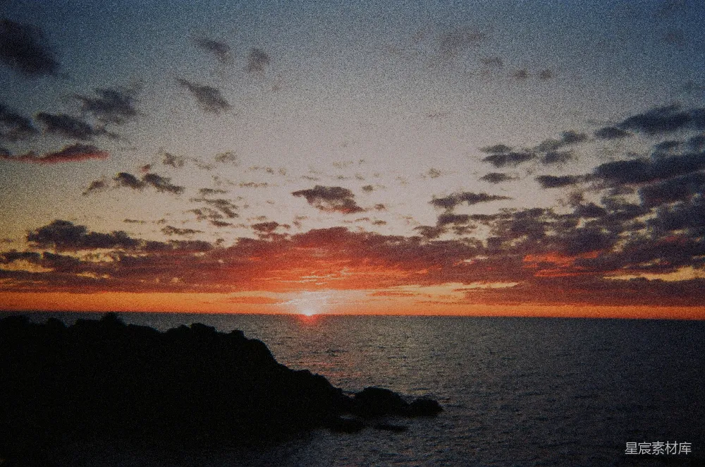 高清摄影 日落 自然风景 海滩 宁静 夕阳 海边的日落