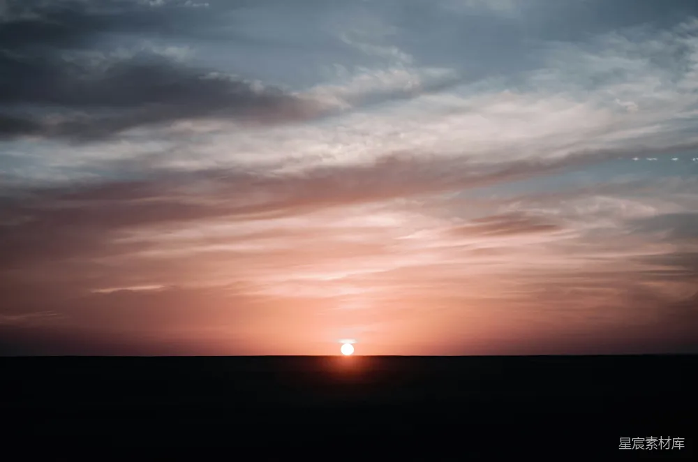 高清摄影 日落 宁静 天空 自然 风景 静谧的黄昏