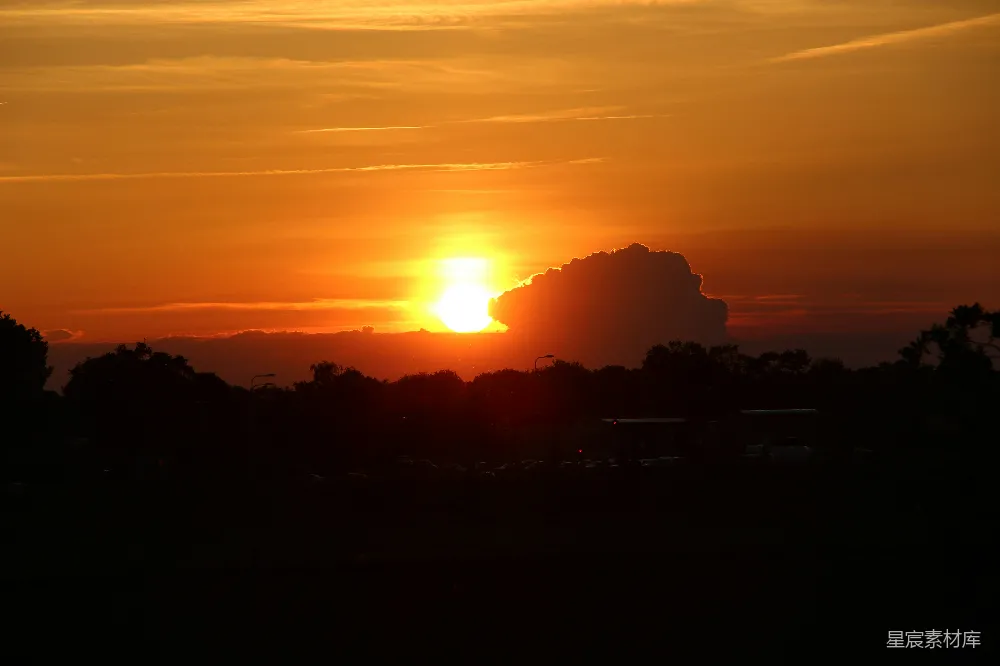 高清摄影 夕阳 城市 剪影 自然 城市生活 夕阳下的城市剪影