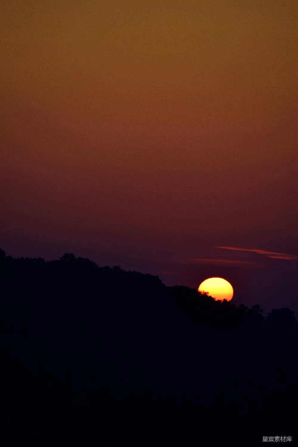 高清摄影 日落 自然 宁静 风景 暮色 夕阳西下