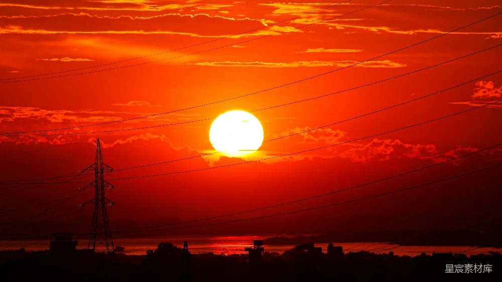 高清摄影 夕阳 城市 剪影 自然 城市风光 夕阳下的城市剪影