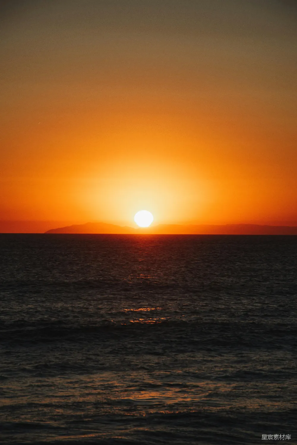 高清摄影 日落 海景 自然风光 宁静 橙色 夕阳海景