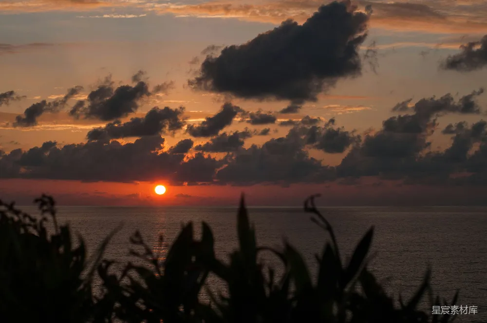 高清摄影 日落 海洋 自然 宁静 风景 海上的日落