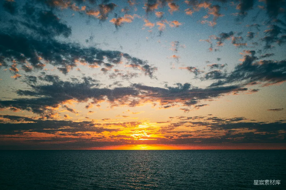 高清摄影 日落 海景 自然风光 宁静 摄影 日落海景