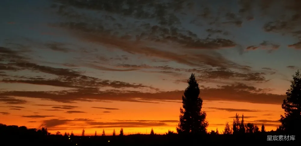高清摄影 日落 天空 剪影 宁静 自然 日落时分的静谧