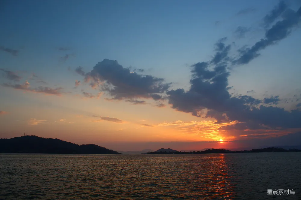 高清摄影 日落 海景 宁静 自然风光 夕阳 夕阳下的宁静海景