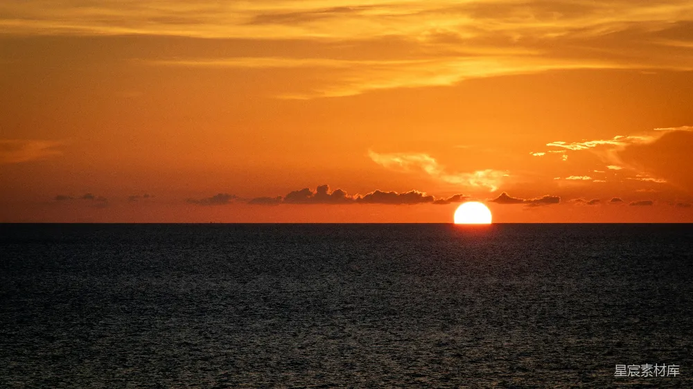 高清摄影 夕阳 海景 宁静 自然 日落 夕阳海景