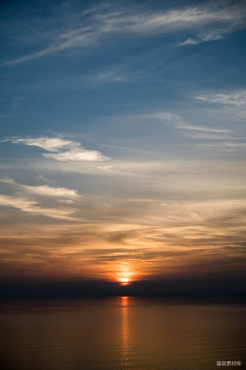 高清摄影 日落 海平线 自然风光 宁静 风景 日落海平线