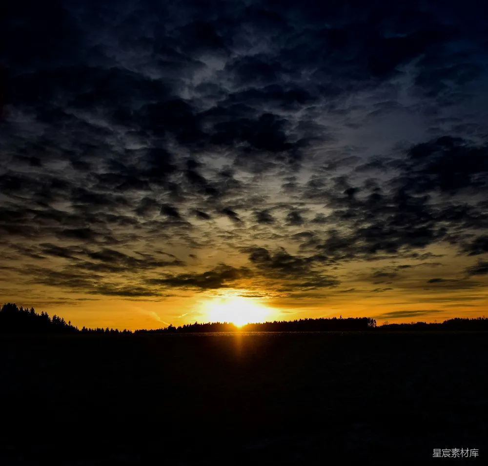 高清摄影 日落 宁静 自然 风景 夕阳 黄昏的宁静