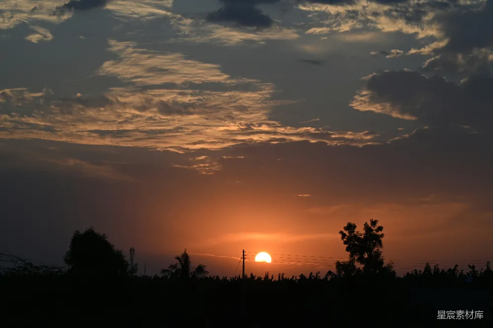 高清摄影 夕阳 宁静 自然 风景 日落 夕阳下的宁静