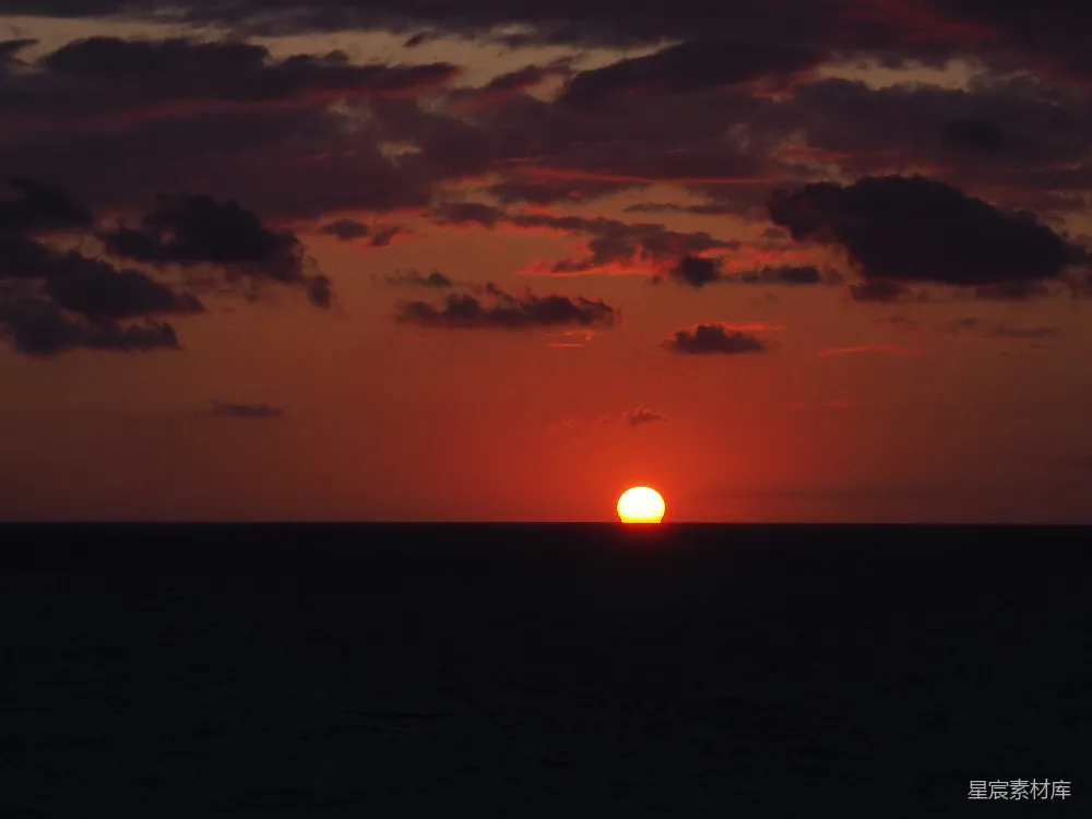 高清摄影 日落 海景 宁静 自然风光 美丽 日落时分的宁静海景
