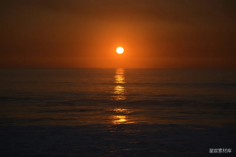 高清摄影 日落 海景 宁静 自然 日落海平线
