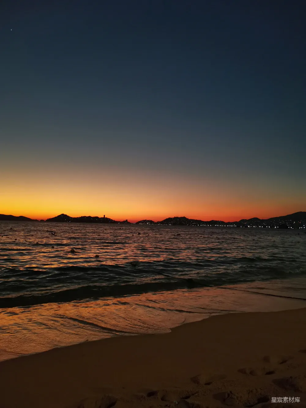 高清摄影 海滩 黄昏 自然 宁静 风景 黄昏时分的海滩