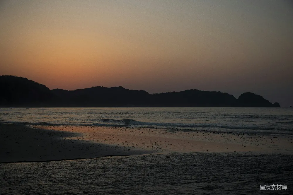 高清摄影 海滩 黄昏 宁静 自然 旅行 黄昏海滩