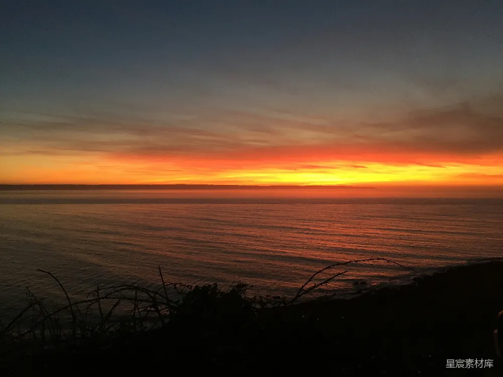 高清摄影 日落 海景 自然风光 宁静 夕阳 日落海景