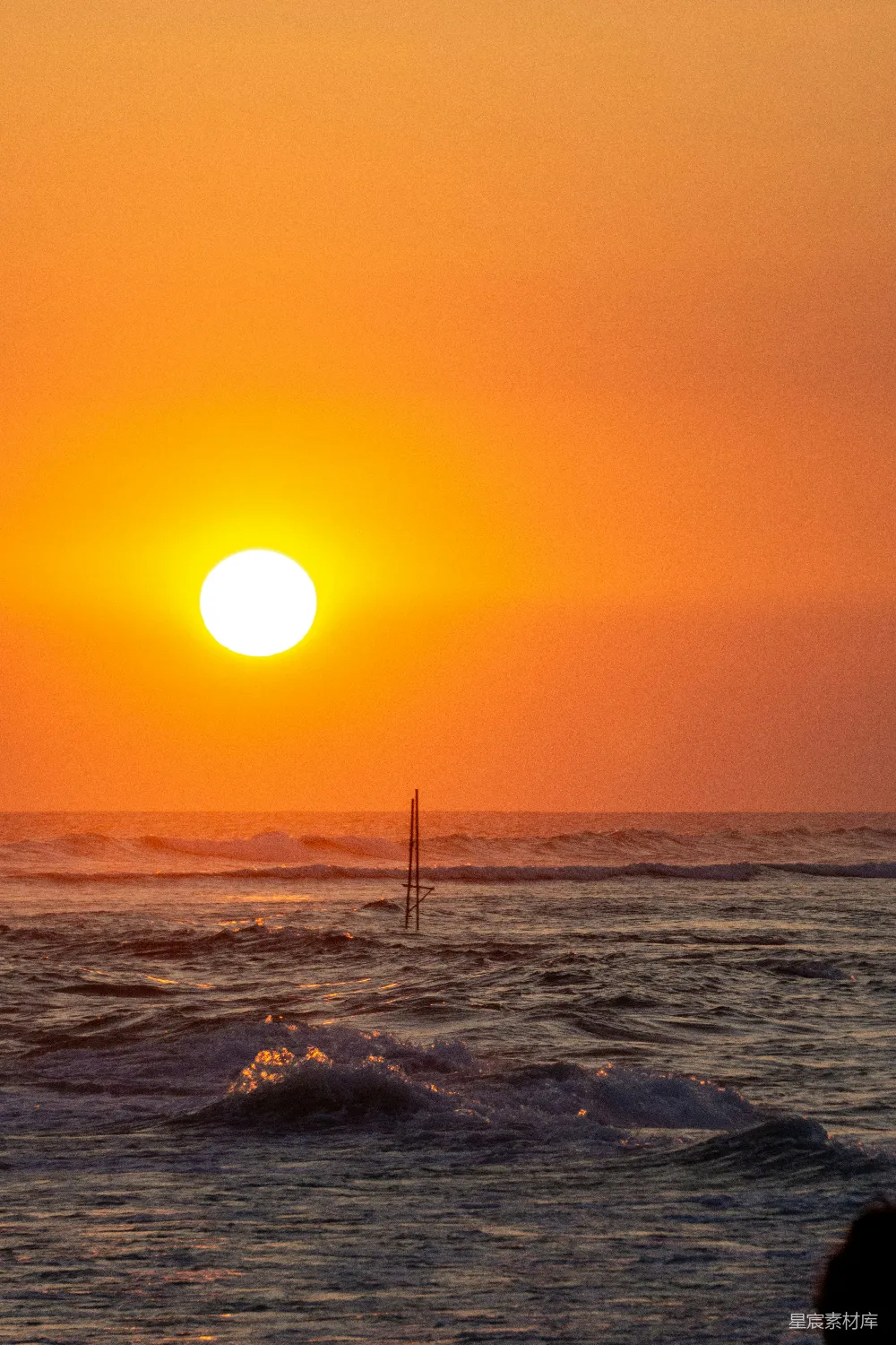 高清摄影 日落 海洋 自然风光 宁静 自然美景 海上的日落