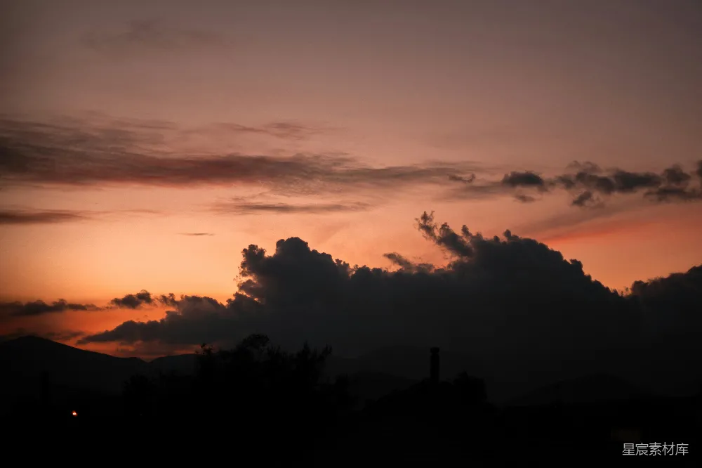高清摄影 夕阳 宁静 小镇 自然 风景 夕阳下的宁静小镇