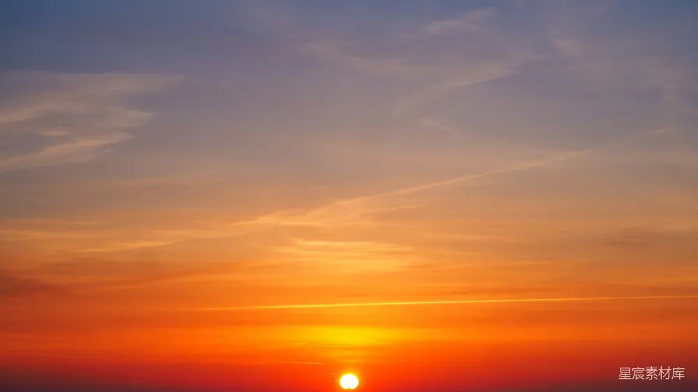高清摄影 夕阳 天空 自然 宁静 美景 夕阳下的天空