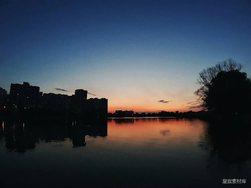 高清摄影 城市 日落 倒影 宁静 城市风光 城市日落倒影