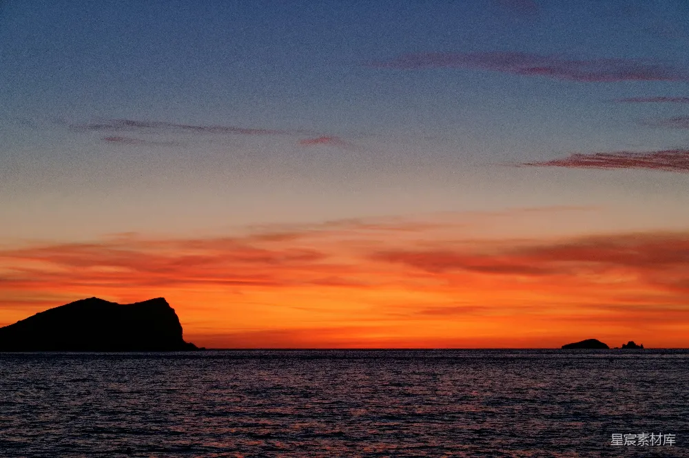 高清摄影 日落 海景 宁静 自然 夕阳 日落海景