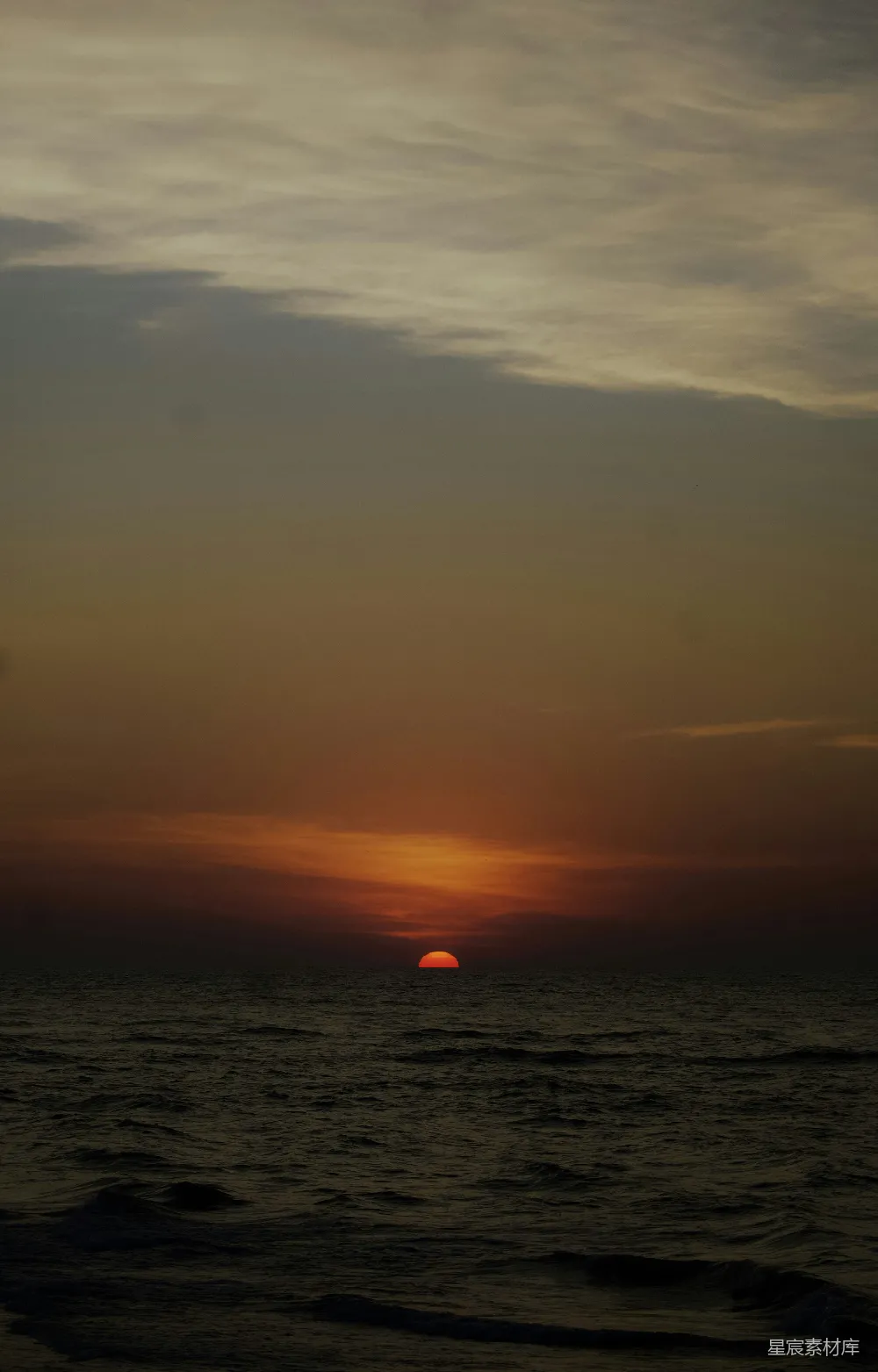 高清摄影 日落 海景 宁静 自然 平静 日落海景