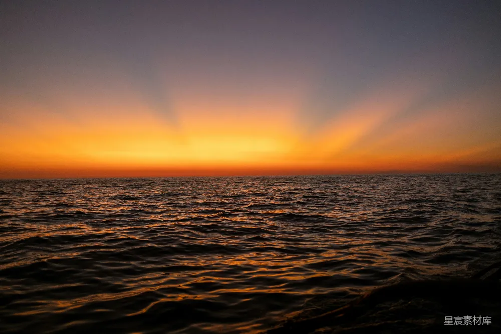 高清摄影 日落 海景 自然风光 宁静 夕阳 海平面上的日落