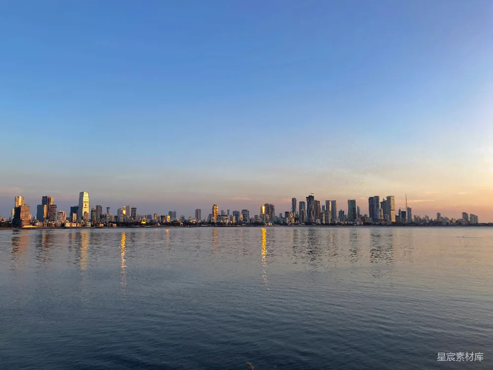 高清摄影 城市天际线 日落 都市景观 建筑群 自然与城市结合 日落时分的城市天际线