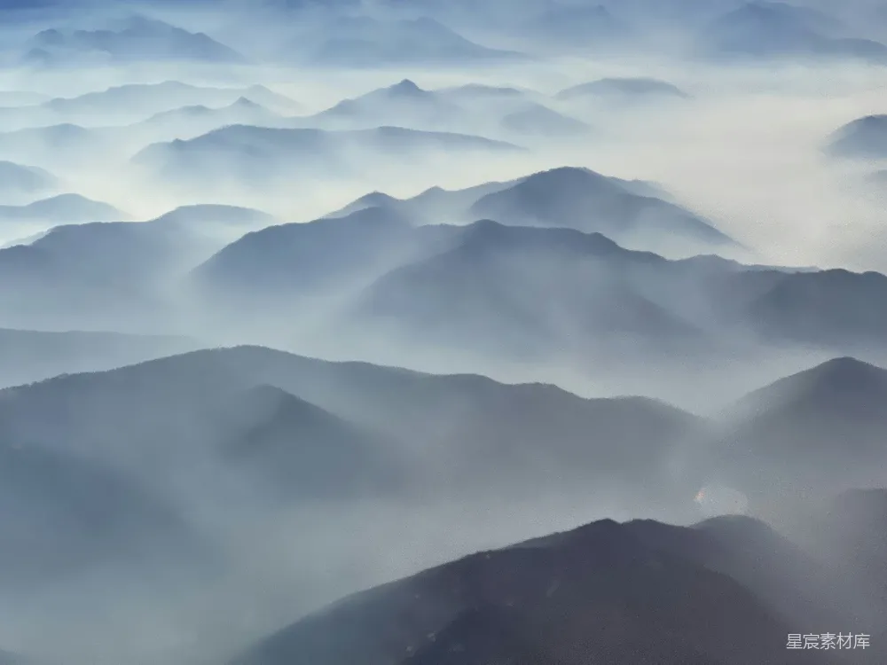高清摄影 自然风光 山川 清晨 宁静 旅行 云海山峦