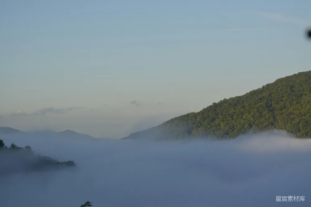 高清摄影 自然风光 山地 云海 清晨 山间雾海