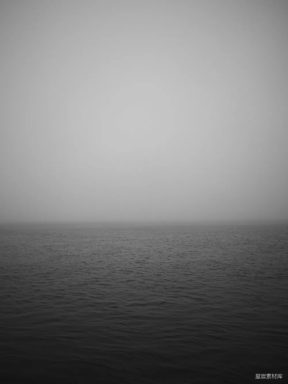 高清摄影 海景 雾气 宁静 黑白 自然 雾海寂静