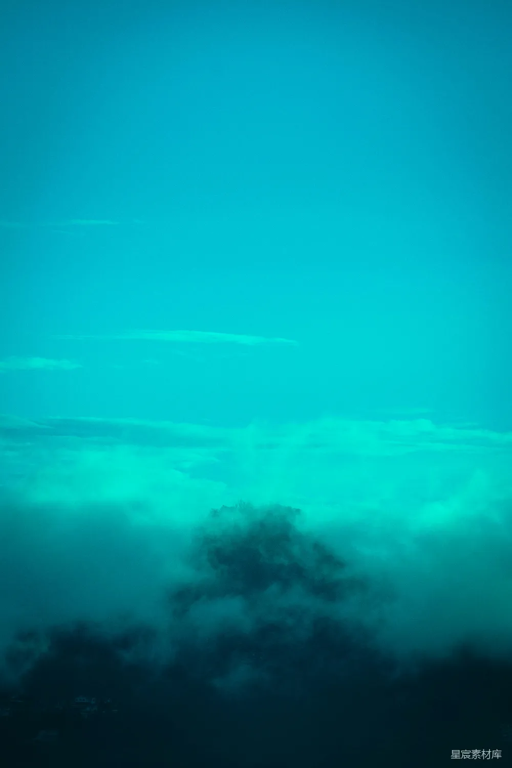高清摄影 风景 自然 宁静 高处 天空 云海之上