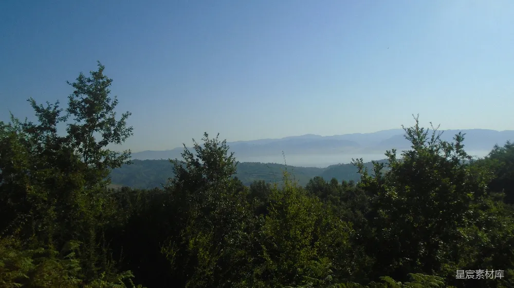 高清摄影 自然风光 晨雾 山林 宁静 风景 山间晨雾