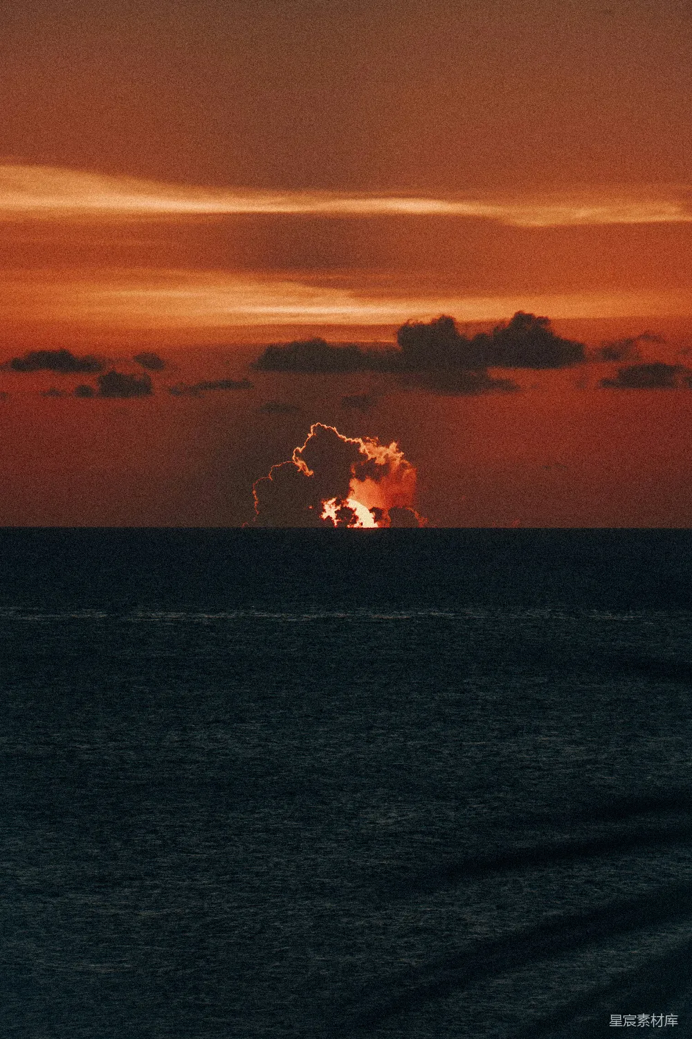 高清摄影 海边的日落