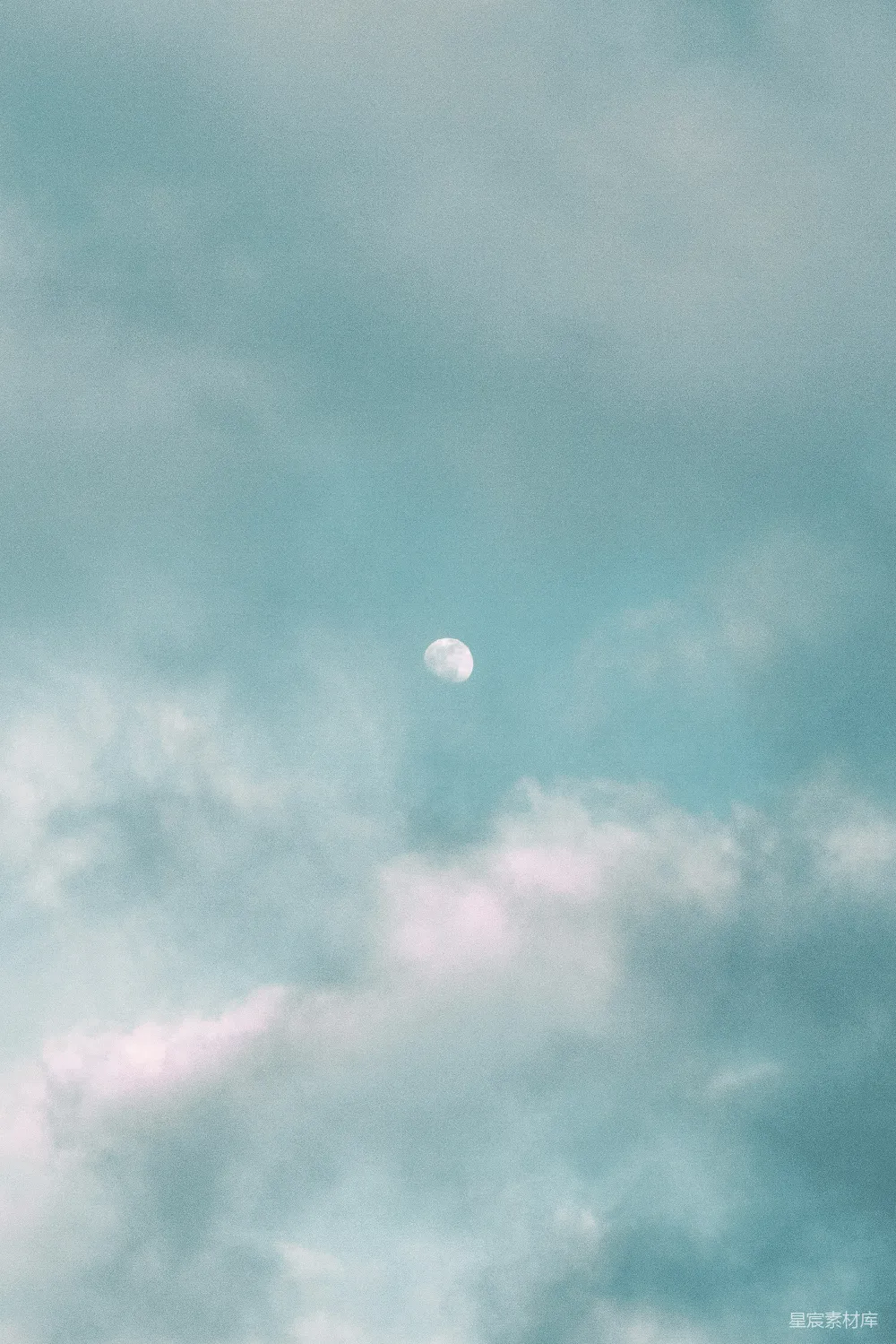 高清摄影 天空 月亮 宁静 自然 夜晚 月光下的天空