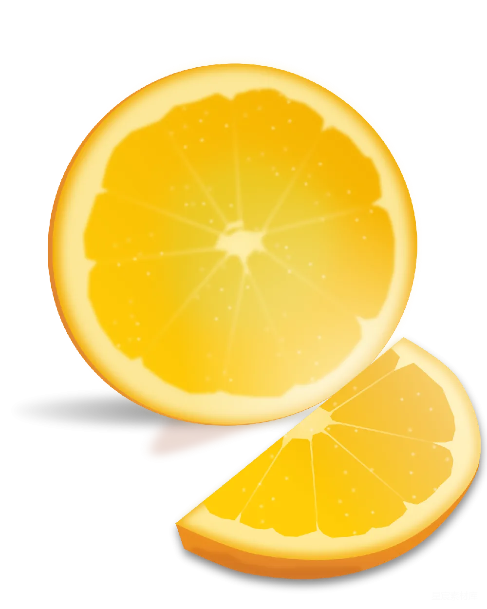 元素素材 橙色
