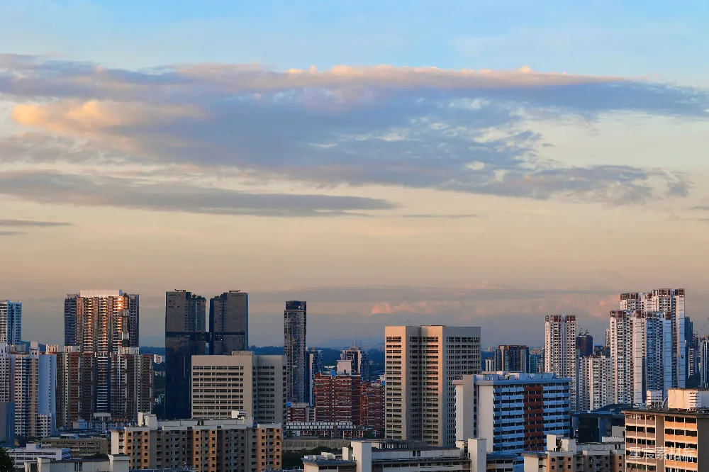 高清摄影 城市 日落 建筑 风景 都市 城市日落剪影