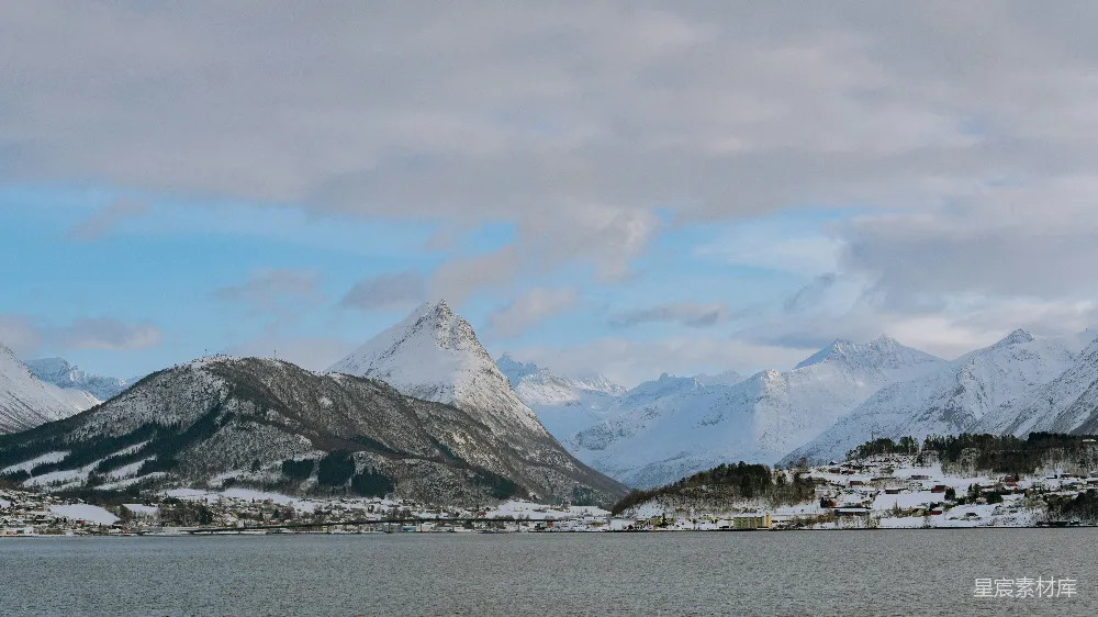 高清摄影 挪威 峡湾 冬季 自然风光 风景 挪威峡湾冬季景色