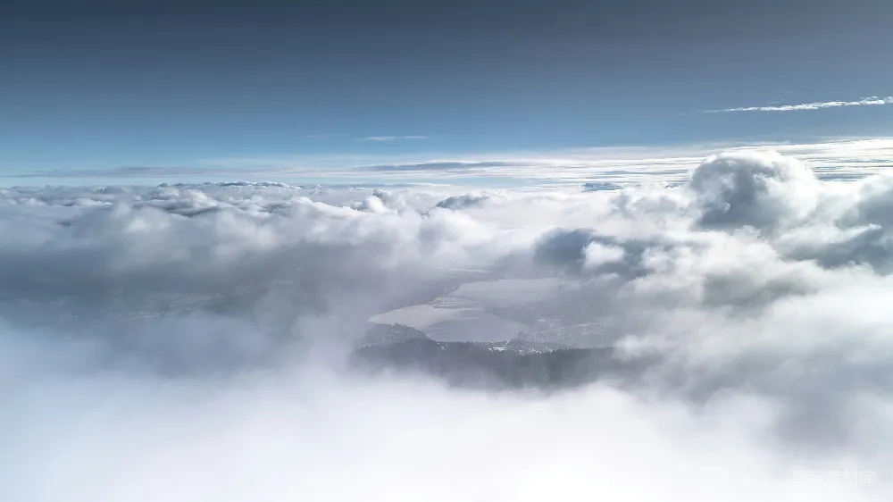 高清摄影 天空 云层 自然 风景 宁静 云海之上